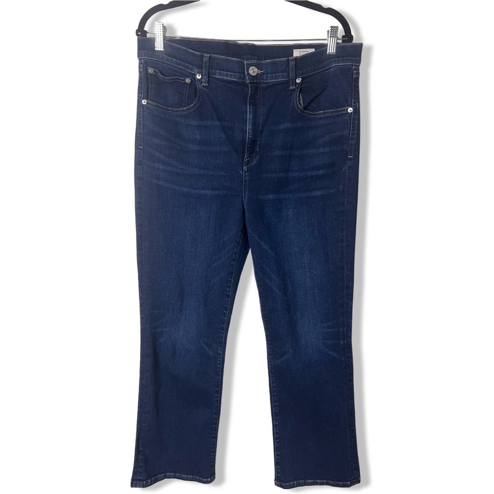 Ayr Women's The Pop Crop Jeans Dark Wash Made In LA Sz.‎ 34